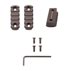 ACCURACY SOLUTIONS Kit BipodeXt Radiused-Back 5 Slots Picatinny Rails